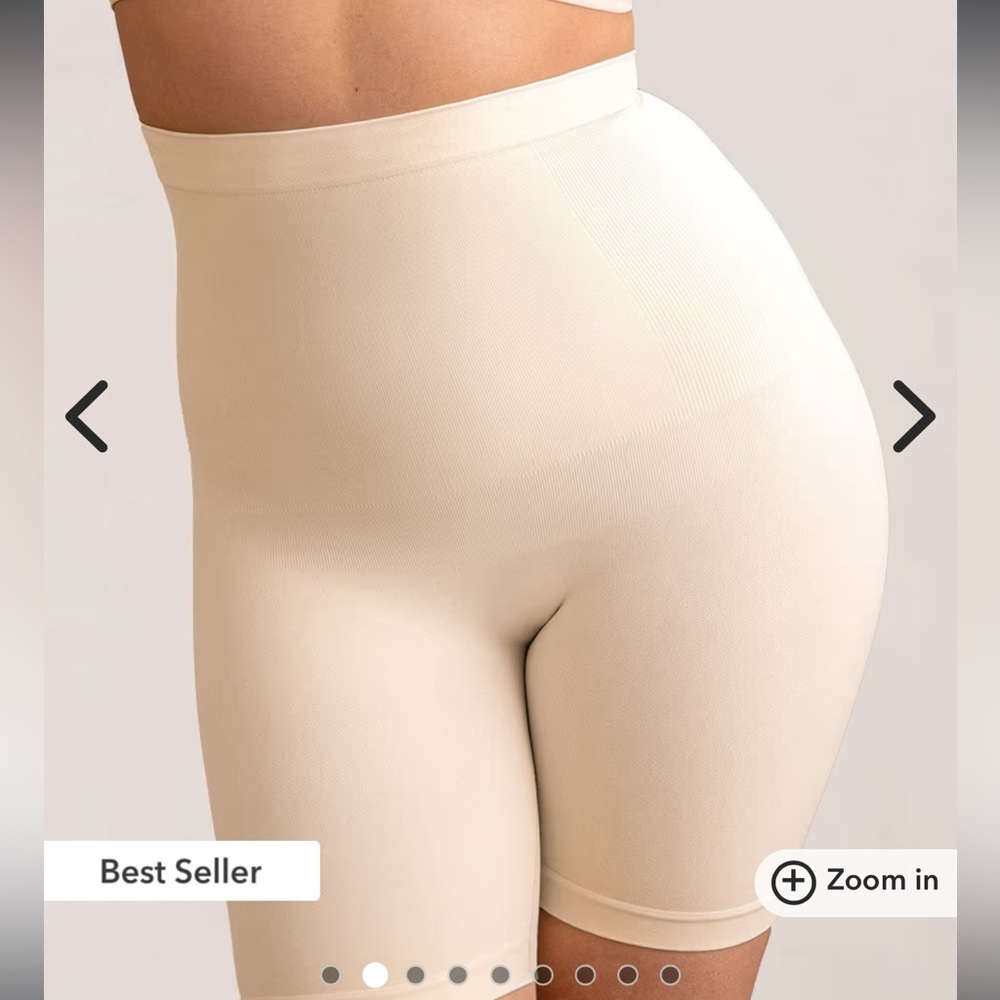 Shapermint Essentials beige All Day Every Day High-Waisted Shaper Shorts XS/S - Picture 1 of 3